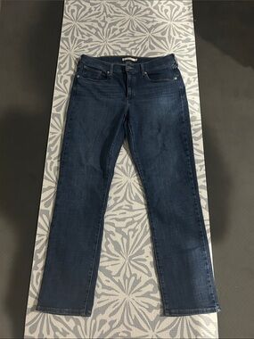 Levi's Women's Dark Indigo Straight-Leg Jeans